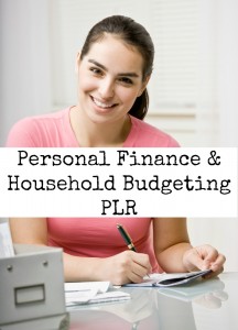 personal finance plr