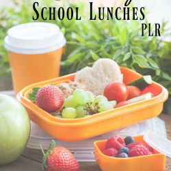 Free PLR healthy school lunch