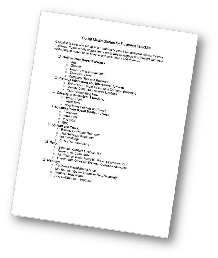 Social Media Checklist