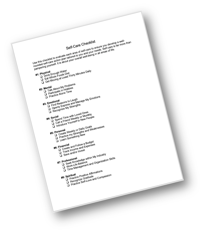 Self-care Checklist