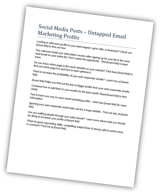 Untapped Marketing Profits Social Media Posts