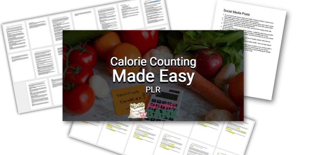 Calorie Counting Made Easy Piggy Makes Bank