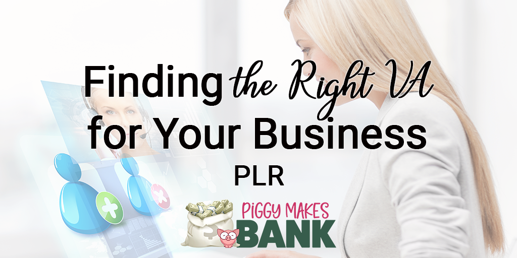 Finding the Right VA for Your Business PLR