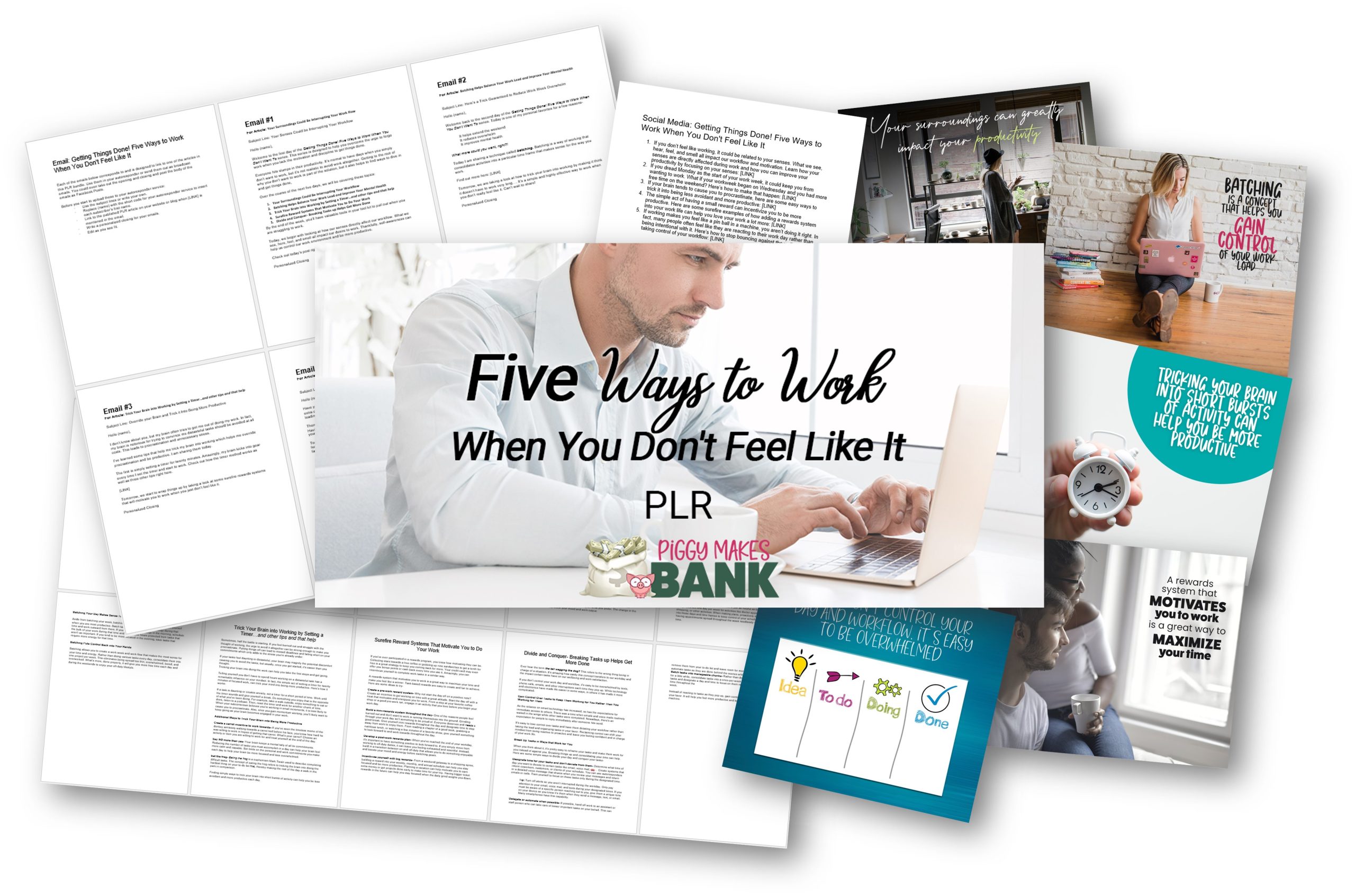 five ways to work when you don't feel like it PLR