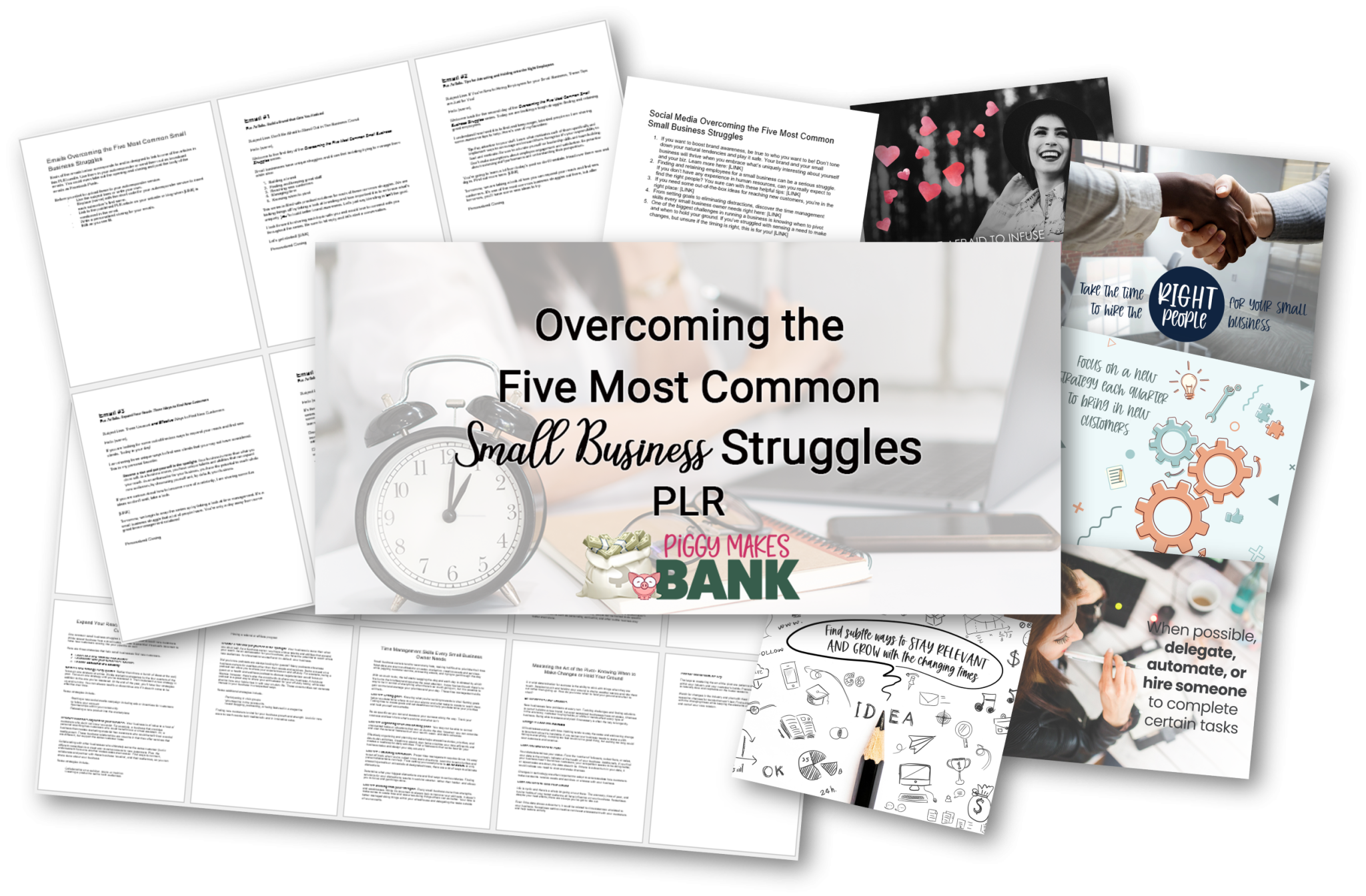 Overcoming the Five Most Common Small Business Struggles - Piggy Makes Bank