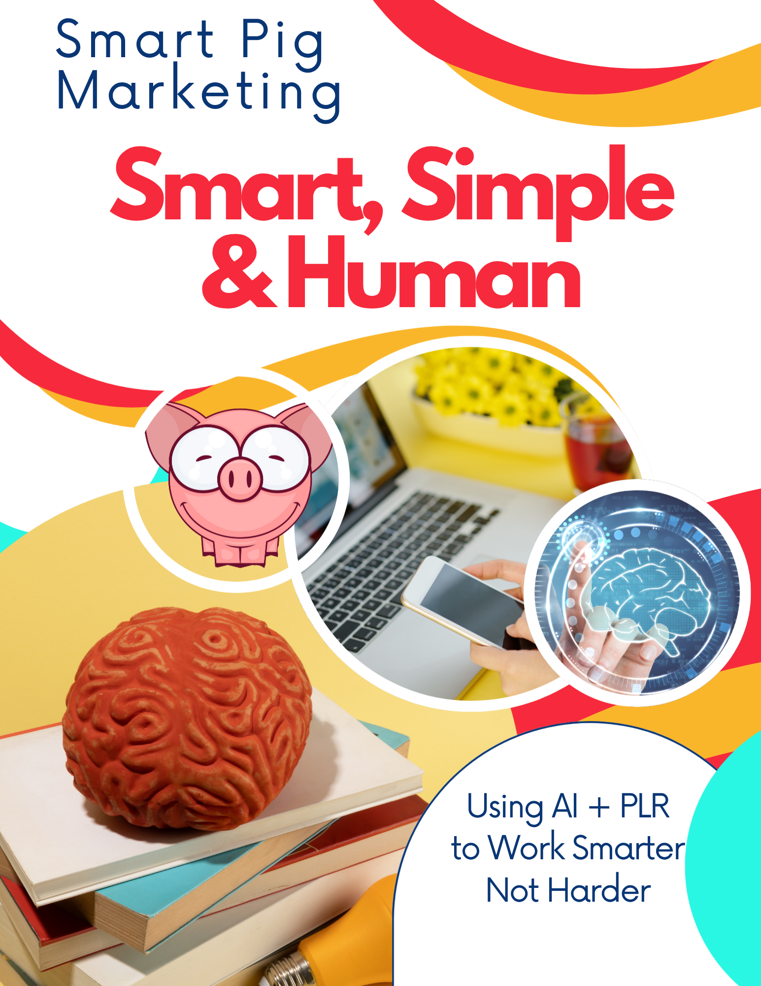 Smart Simple Human Using AI + PLR guide cover image